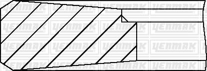 Yenmak 91-09855-000 - Virzuļa gredzenu komplekts autodraugiem.lv