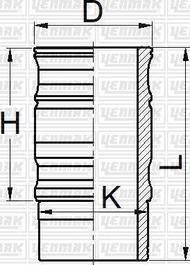 Yenmak 51-05963-000 - Cilindra čaula autodraugiem.lv