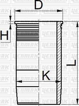 Yenmak 51-05604-000 - Cilindra čaula autodraugiem.lv