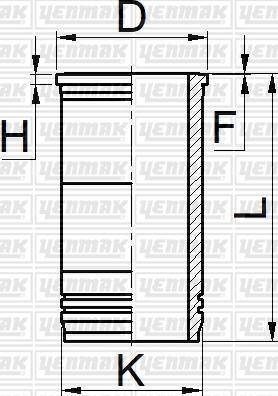 Yenmak 51-05209-000 - Cilindra čaula autodraugiem.lv