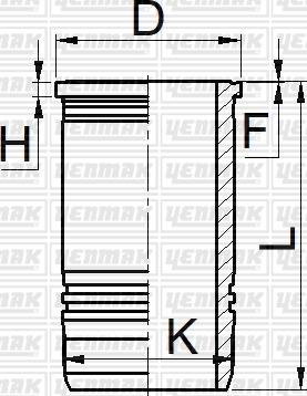 Yenmak 51-05228-000 - Cilindra čaula autodraugiem.lv