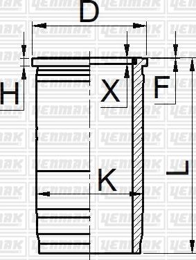 Yenmak 51-05743-000 - Cilindra čaula autodraugiem.lv