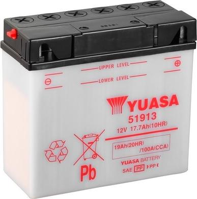 Yuasa 51913 - Startera akumulatoru baterija autodraugiem.lv