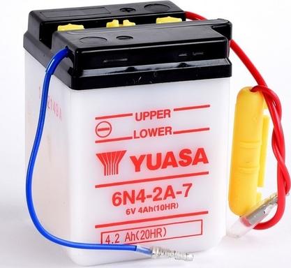 Yuasa 6N4-2A-7 - Startera akumulatoru baterija autodraugiem.lv
