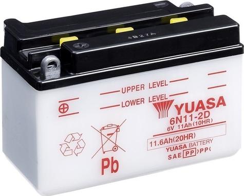Yuasa 6N11-2D - Startera akumulatoru baterija autodraugiem.lv