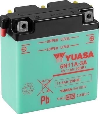 Yuasa 6N11A-3A - Startera akumulatoru baterija autodraugiem.lv