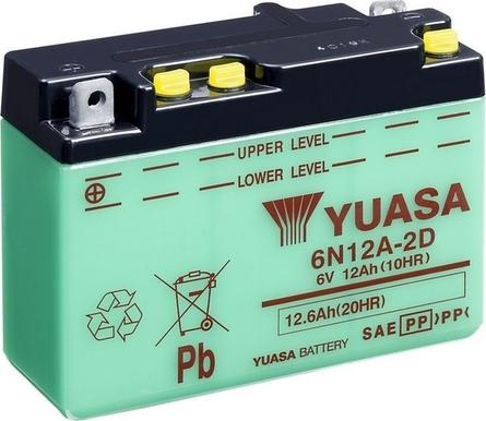 Yuasa 6N12A-2D - Startera akumulatoru baterija autodraugiem.lv