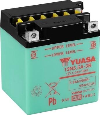 Yuasa 12N5.5A-3B - Startera akumulatoru baterija autodraugiem.lv
