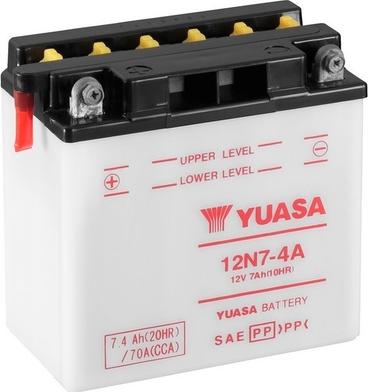 Yuasa 12N7-4A - Startera akumulatoru baterija autodraugiem.lv