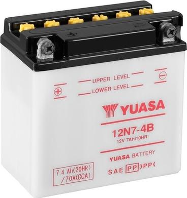Yuasa 12N7-4B - Startera akumulatoru baterija autodraugiem.lv