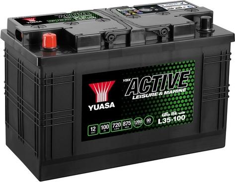 Yuasa L35-100 - Startera akumulatoru baterija autodraugiem.lv
