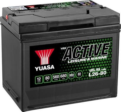 Yuasa L26-80 - Startera akumulatoru baterija autodraugiem.lv