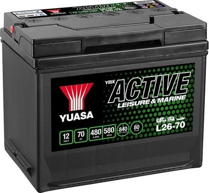 Yuasa L26-70 - Startera akumulatoru baterija autodraugiem.lv