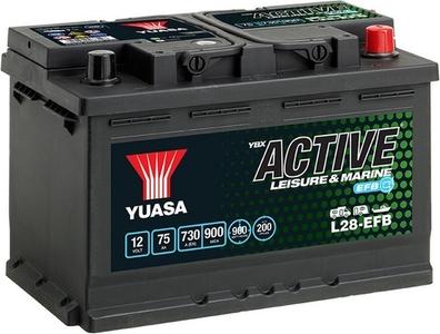 Yuasa L28-EFB - Startera akumulatoru baterija autodraugiem.lv