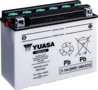 Yuasa Y50-N18L-A-CX - Startera akumulatoru baterija autodraugiem.lv
