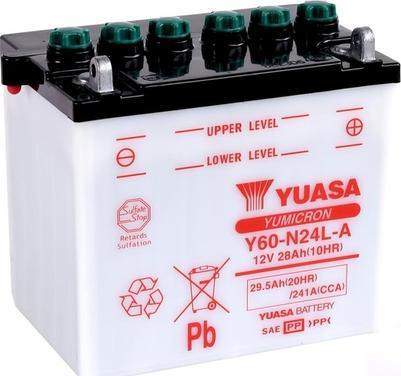 Yuasa Y60-N24L-A - Startera akumulatoru baterija autodraugiem.lv