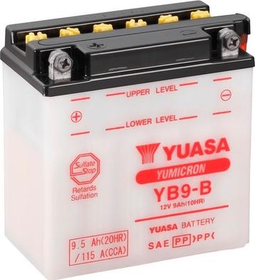 Yuasa YB9-B - Startera akumulatoru baterija autodraugiem.lv