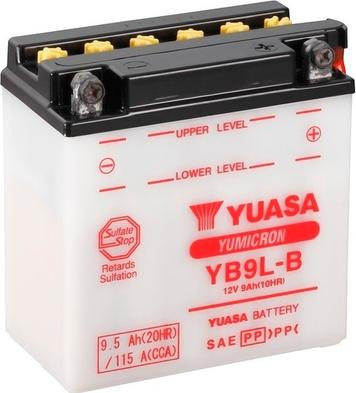 Yuasa YB9L-B - Startera akumulatoru baterija autodraugiem.lv