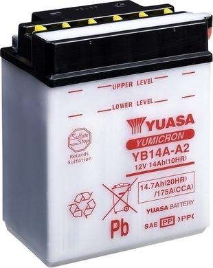 Yuasa YB14A-A2 - Startera akumulatoru baterija autodraugiem.lv