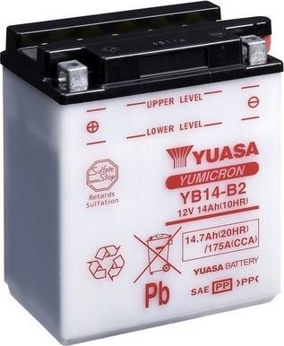 Yuasa YB14-B2 - Startera akumulatoru baterija autodraugiem.lv