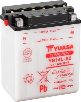 Yuasa YB14L-A2 - Startera akumulatoru baterija autodraugiem.lv