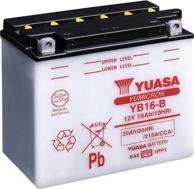Yuasa YB16-B - Startera akumulatoru baterija autodraugiem.lv