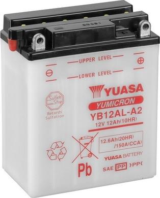 Yuasa YB12AL-A2 - Startera akumulatoru baterija autodraugiem.lv