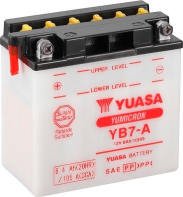 Yuasa YB7-A - Startera akumulatoru baterija autodraugiem.lv