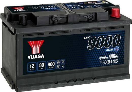 Yuasa YBX9115 - Startera akumulatoru baterija autodraugiem.lv