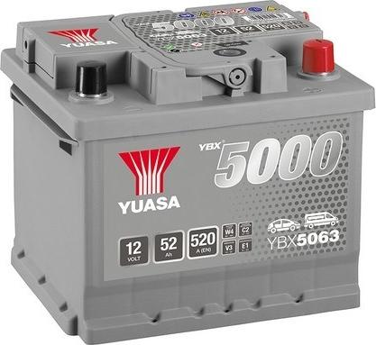 Yuasa YBX5063 - Startera akumulatoru baterija autodraugiem.lv