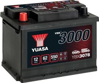 Yuasa YBX3078 - Startera akumulatoru baterija autodraugiem.lv