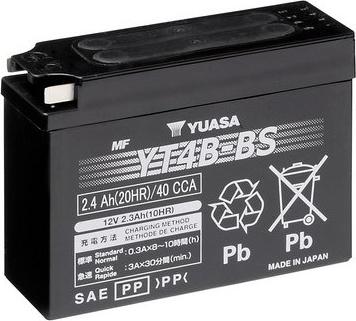 Yuasa YT4B-BS - Startera akumulatoru baterija autodraugiem.lv