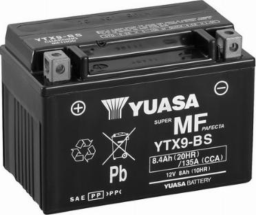Yuasa YTX9-BS(CP) - Startera akumulatoru baterija autodraugiem.lv