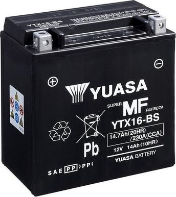 Yuasa YTX16-BS - Startera akumulatoru baterija autodraugiem.lv