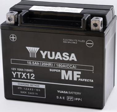 Yuasa YTX12 - Startera akumulatoru baterija autodraugiem.lv