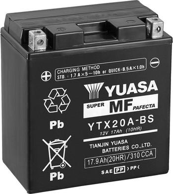 Yuasa YTX20A-BS - Startera akumulatoru baterija autodraugiem.lv