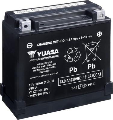 Yuasa YTX20HL-BS-PW - Startera akumulatoru baterija autodraugiem.lv