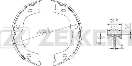 Zekkert BK-4013 - Bremžu loku komplekts autodraugiem.lv