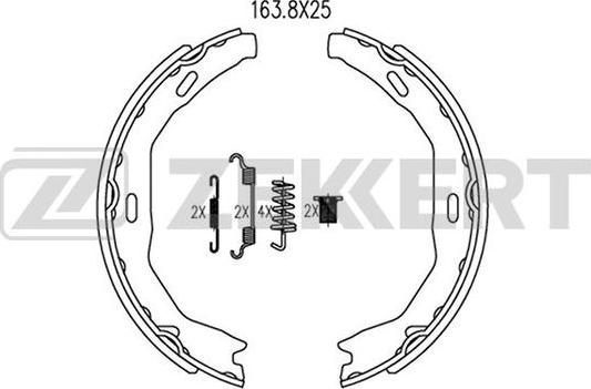 Zekkert BK-4081 - Bremžu loku komplekts autodraugiem.lv