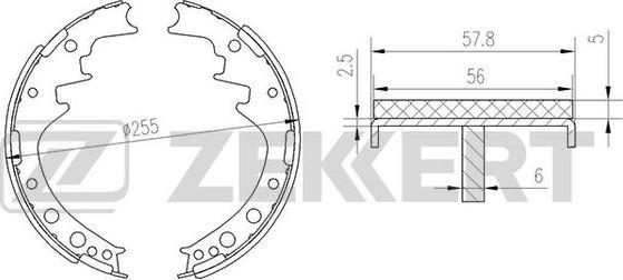 Zekkert BK-4118 - Bremžu loku komplekts autodraugiem.lv