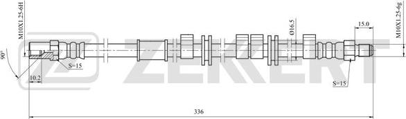Zekkert BS-9495 - Bremžu šļūtene autodraugiem.lv