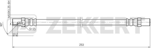 Zekkert BS-9496 - Bremžu šļūtene autodraugiem.lv
