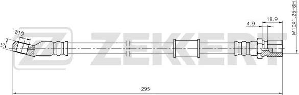 Zekkert BS-9492 - Bremžu šļūtene autodraugiem.lv