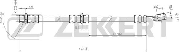 Zekkert BS-9445 - Bremžu šļūtene autodraugiem.lv