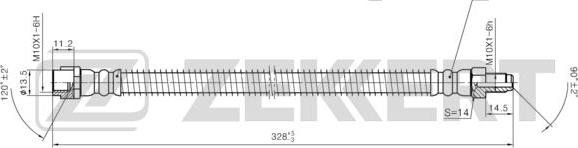 Zekkert BS-9455 - Bremžu šļūtene autodraugiem.lv