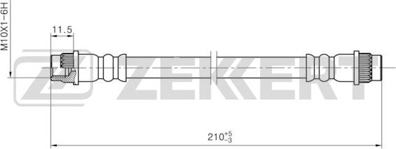 Zekkert BS-9456 - Bremžu šļūtene autodraugiem.lv