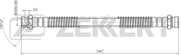 Zekkert BS-9452 - Bremžu šļūtene autodraugiem.lv