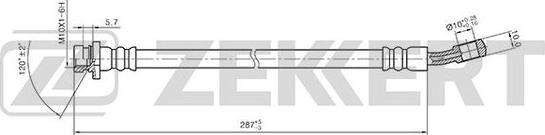 Zekkert BS-9407 - Bremžu šļūtene autodraugiem.lv