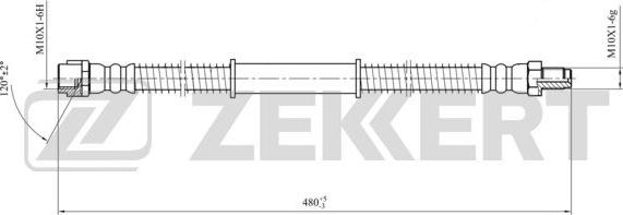 Zekkert BS-9439 - Bremžu šļūtene autodraugiem.lv