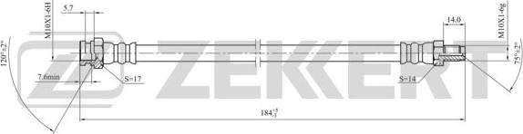 Zekkert BS-9435 - Bremžu šļūtene autodraugiem.lv